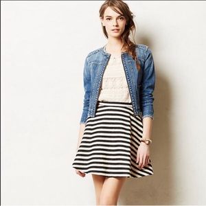 Anthropologie striped skirt